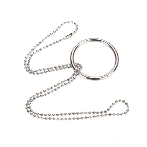 Magic Ring Necklace Metal Magic Trick Props Knot