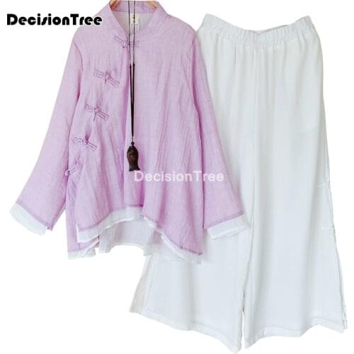 2021 hanfu tang suit traditional chinese women chiffon blouse chinese costume cotton linen blouses for female ancient blouse