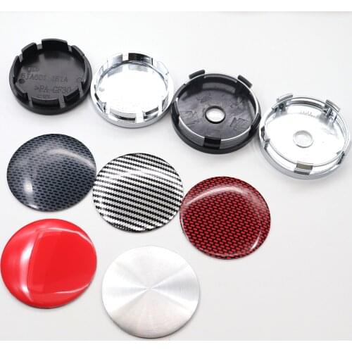 4pcs 56mm or 60mm Car Logo Wheel Center Hub Cap Rim Badge Covers Decal Auto Refit Decoration Emblem Sticker Accessories