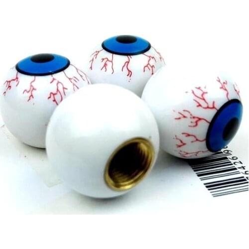ABS Personality Anger Eyeball Pattern Car Wheel Tire Tyre Air Dust Valve Caps
