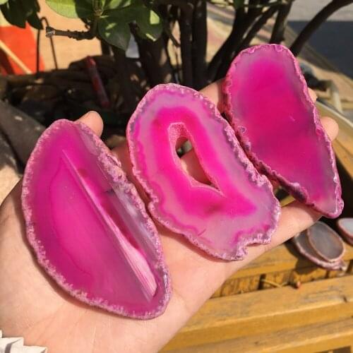 Agate Geode Polished Irregular Crystal Slice Brazil Healing Reiki Stone Natural QuartzMineral Home Decor