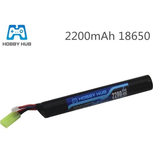 Hobby Hub Power Lipo Battery Airsoft gub battery 7.4V 2200MAH 40C AKKU Mini Airsoft toys Gun Battery model parts