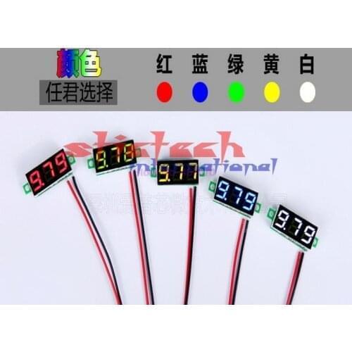 By DHL or Fedex 200pcs DC 2.4-30V Super Mini Digital LED Car Voltmeter Voltage Volt Panel Meter battery monitor cheapest