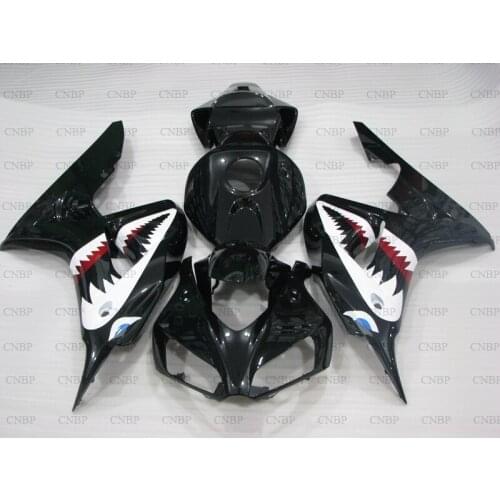 CBR1000RR 2006 - 2007 Fairing Kits CBR 1000 RR 07 Bodywork CBR1000 RR 07 Black Shark Body Kits
