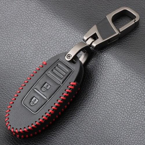 Genuine Leather car key fob cover case shell for Nissan 2017 2018 qashqai skyline Juke Alissa x-trail keyless Remote Protected
