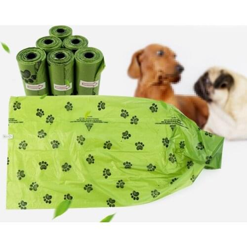 Pets Dogs Bags Biodegradable Dog Trash Poop Shit Bags Fecal Garbage Bag Cleaning Up with Pick up Dog Cat Waste Poop Supplies