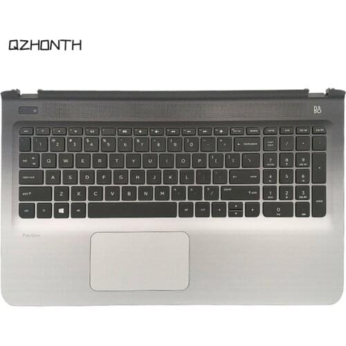 New For HP Pavilion 15-AB Series Palmrest Top Case with Keyboard & Touchpad Non-Backlit
