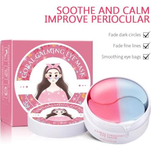 NEW 60pcs Two-color Moisturizing Eye Mask Patch Crystal Collagen Anti-Wrinkle Anti Aging Remove Dark Circles Eye Mask Eye Care