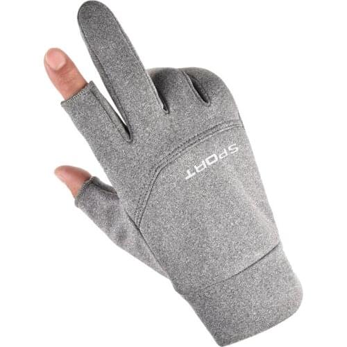 Touch Screen Thermal Riding Gloves Black Grey Sports Bike Cycling Gloves MTB Road Bike Racing Women Men Bicycle Driving Gloves