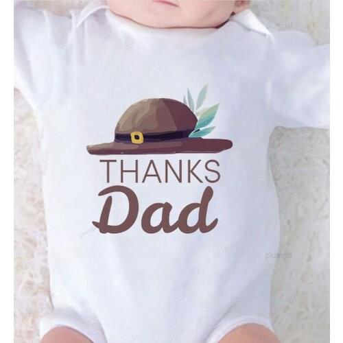 Print Thanks Dad Newborn Baby Boy Clothes Toddler Winter Jumpsuits Baby Girl Outfit Kids Autumn Newborn Clothing Infantil
