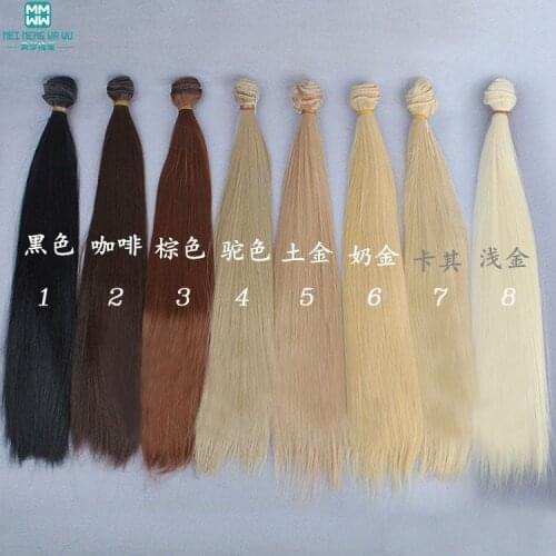 1pcs 35cm*100cm Straight wigs/hair for dolls BJD SD 1/3 1/4 DIY Many colors Accessories for dolls