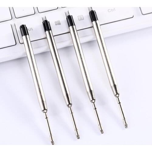 5 pcs Blue Black Ink Medium Roller Ball Pens Metal Refill Pen Supplies Stationery School Ballpoint For Parker Refills Offic H0S7