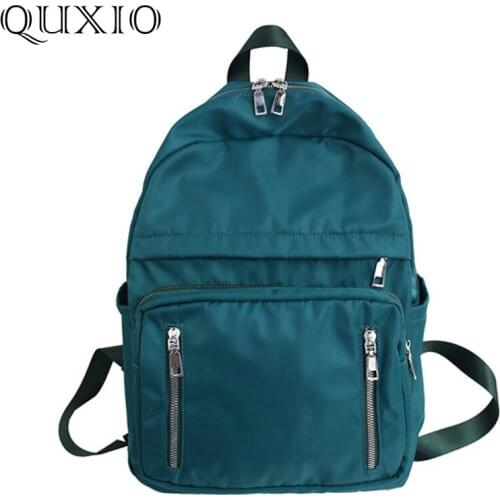 2019 New Waterproof Nylon Back Pack with Vertical Zipper Women Backpack Female Schoolbag for Teenage Girls Mochilas Travel Bags