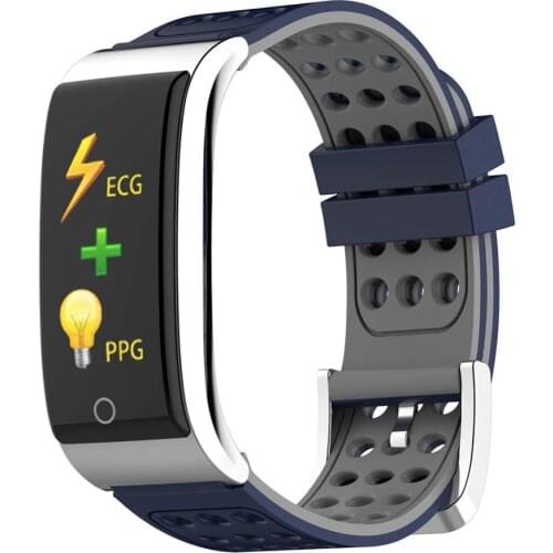 E08 Smart Bracelet Fitness Tracker Heart Rate ECG/PPG Blood Pressure Waterproof Elderly Watch for Android and iOS