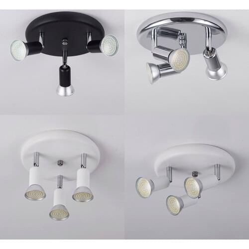 Rotatable LED Ceiling Light with 3 Swiveling Light Spots GU10 hanging Lights for indoor ceiling lamp Fixtures Decoration