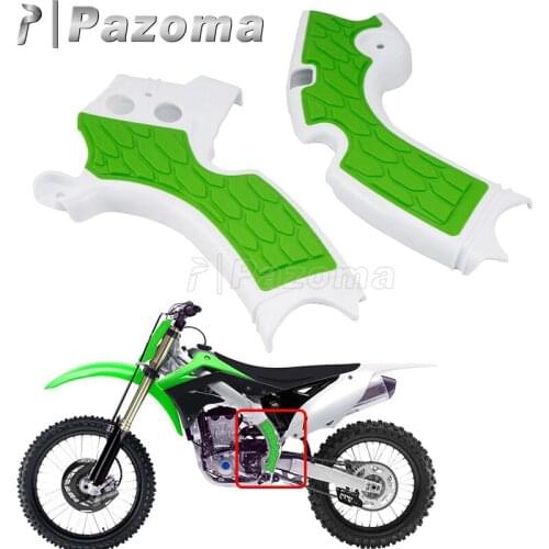 Green Grip Frame Guard Protection Cover For KAWASAKI KXF250 KX250F 2015-2018 KX250 2019 Dirt Bike MX Motocross EnduroOff-Road
