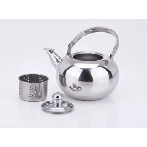 1.6L Stainless Steel Tea Kettle Tea Pot Kitchen/Home Camping Gas Hob Silver