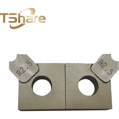 1 Pair (L+R) Scraping Blade Woodworking Tools Knives Scraper for Edge Banding Machine 20*20*9mm R2.5
