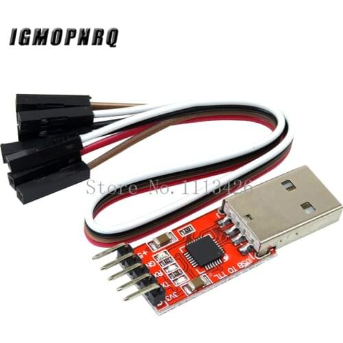 1pcs CP2102 module USB to TTL serial UART STC download cable PL2303 Super Brush line upgrade(RED)