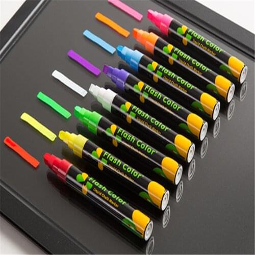 1PC Creative Flash Color Erasable Highlighter for Fluorescent Plate Pens Liquid Chalk Marker Korean Stationery