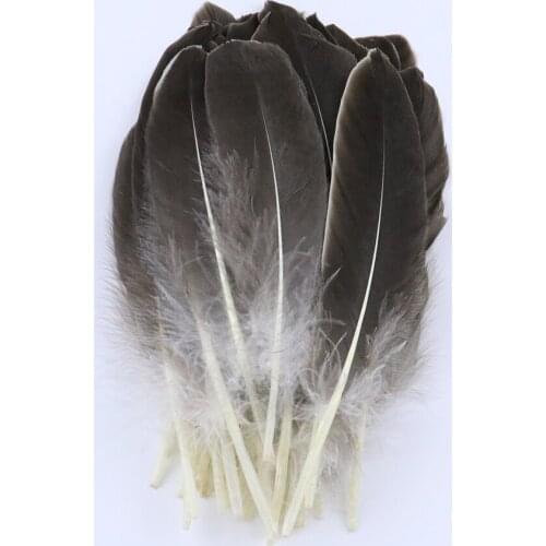 10Pcs/bag Natural color Goose Feathers 20-23cm Jewelry Accessories Party Decoration for Craft-Feather Plume wholesale