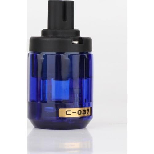 2PCS High quality C037 Rhodium plated figure 8 IEC Female socket plug HIFI IEC Connector