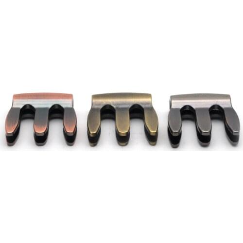 3/4 4/4 Violin Mute Practice Metal Muffler Fiddle Silencer 3 Prong Durable Violin Acoustic Volume Control Silencer Parts
