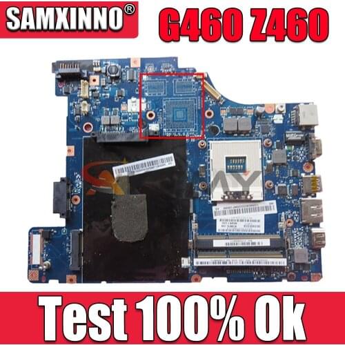 Akemy For Lenovo G460 Z460 Laptop Motherboard NIWE1 LA-5751P MAIN BOARD HM55 UMA DDR3 Free CPU