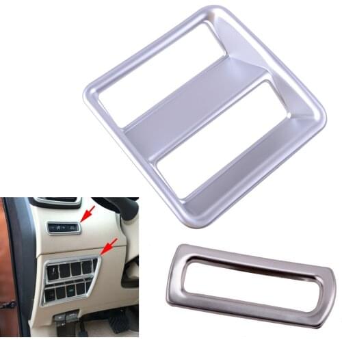 Beler 2pcs Dashboard Headlight Adjust Switch Button Cover Trim Frame Fit For Nissan Rogue Sport X-Trail T32 Qashqai J11 LHD Only