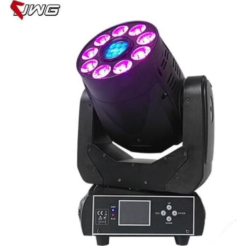 Free Shipping NEW 1x75W White+9x12W RGBWA UV 6IN1 Spot+Wash Color Mixing Led Moving Head Light