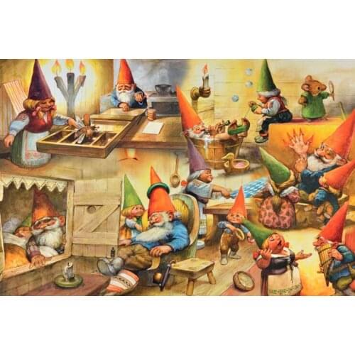 Dwarfs The wooden puzzle 1000 pieces ersion jigsaw puzzle white card adult childrens educational toys