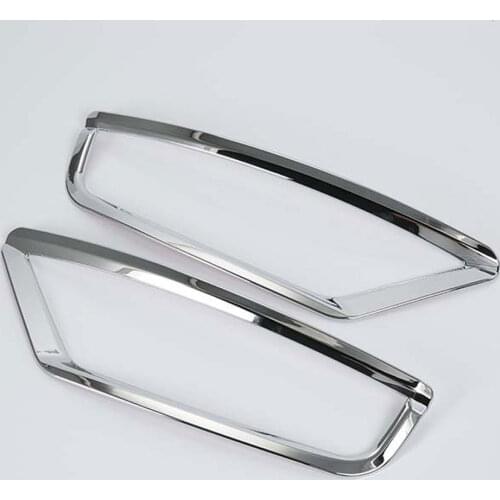 Chrome ABS Car Rear Tail Fog Lamp Light Cover Trim Frame Molding For Mazda CX-5 2017