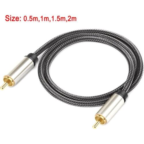 1.5 Meter Premium RCA Digital Coax Coaxial Audio Video Cable Subwoofer Cord Male to Male