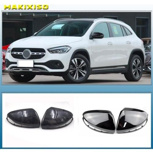 ABS Horns Rearview Mirror Frame Cover Trim For Mercedes Benz C W205 E W213 S class W222 GLC X253 GLB Left hand drive