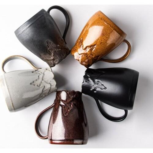 Mug Retro Filter Office Tea Cup With Lid