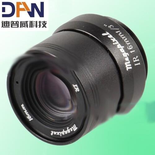 MP F1.0 surveillance camera lens 16MM ultra low light infrared CS