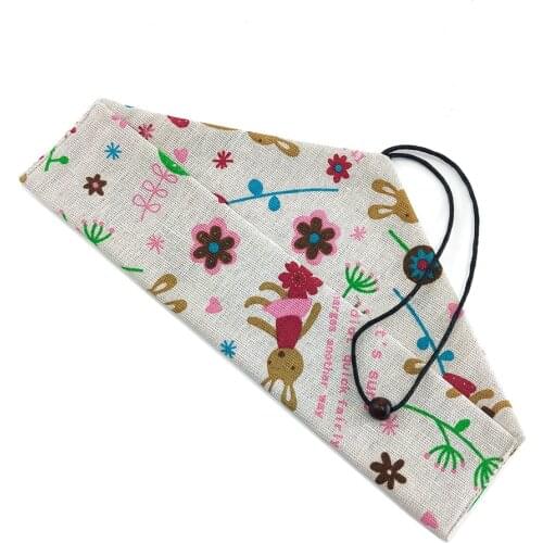 Cutlery Set Canvas Cloth Bags Travel Storage Bag Camping Buggy Bag Eco Friendly Flatware Pouch Reusable Washable Buckle Style