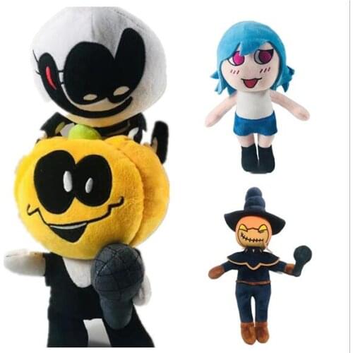 2021 New Anime Friday Night Funkin Plush Toys Cute Soft Stuffed Spooky Month Skid and Pump Dolls For Kid Birthday Christmas Gift