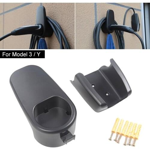 Charging Cable Organzier Connector Bracket Charger Holder Wall Mount Charger Cable Holder for Tesla Model 3 Model Y Accessories