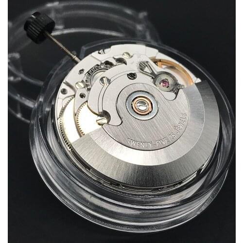 Original PT5000 Genuine Mechanical Movement 25 Jewels White Datewheel Automatic Self-winding Movement HK Version Top Quality