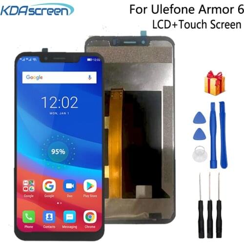 Original For Ulefone Armor 6 LCD Display Touch Screen Assembly 6.2 inch Repair Part For Ulefone Armor 6 6E Screen LCD Display