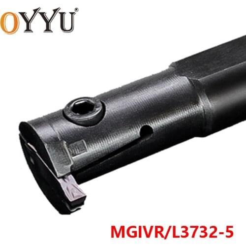 OYYU MGIVR3732-5 MGIVL3732-5 Slotting Turning Arbor Internal Lathe Tool Holder CNC Cutter Shank use MGMN500 Carbide Inserts