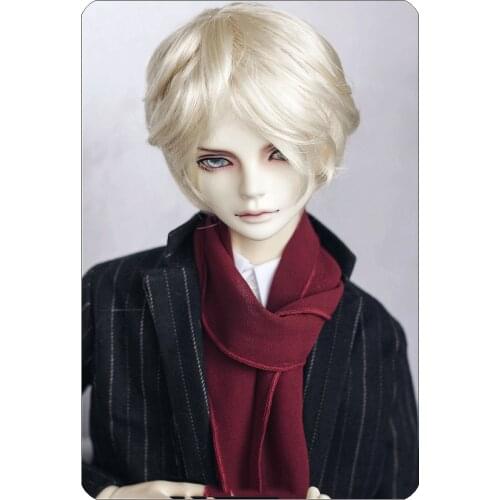 The BJD Doll Wig which is for uh Badass curly hair 1-3,1-4,1-6,1-8, boys short hair Mohair doll accessories