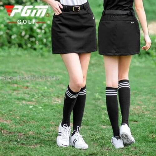 Pgm Golf Apparel Autumn Ladies Slim Golf Skirt Tennis Skirt Women Leisure Sports Fashion Skorts Spring High Waist Mini Dress