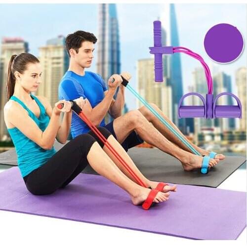 Portable Indoor Sports Chest Expander Puller Exercise Fitness Resistance Cable Rope Tube Yoga Chest Expander