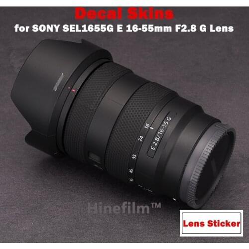 SEL1655G / E16-55 F2.8G Lens Cover Skin For Sony E 16-55mm F2.8 G Lens Camera Decal Protector Coat Wrap Sticker Film
