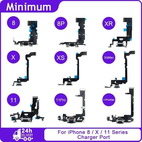 USB Charger Plug Charging Port Dock Connector Data Flex Cable For iPhone 8 Plus X Xs Max XR 11 Pro Max