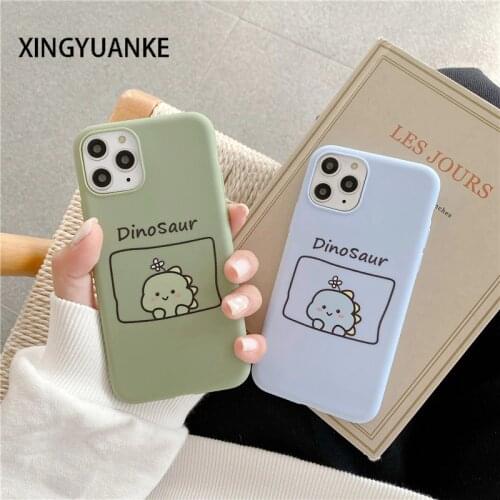 Cute Cartoon Dinosaur Case For Xiaomi Mi 9T 9 A3 Lite Note 10 Pro Silicone Case For Xiaomi Redmi 9 9A 9C 8 8A 7 7A 6 6A Cover