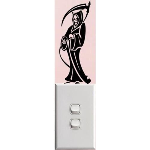 Skeleton Death Bedroom Wall Decal Fashion Vinyl Switch Sticker Decor 6SS0065