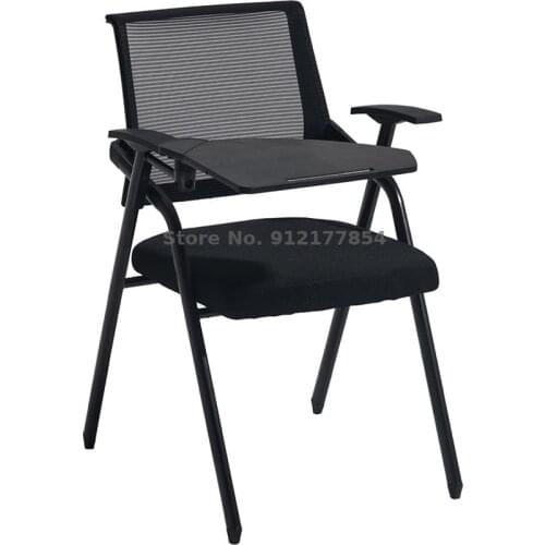 Training chair with table board conference room folding chair with writing board student table and chair integrated folding offi